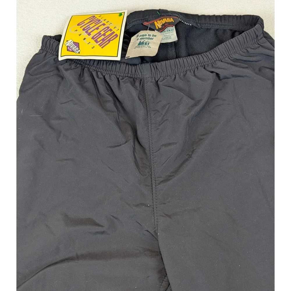Novara by REI Mens X Large Black Cycle Blast Vermont Gear Pants Stirrups Zippers